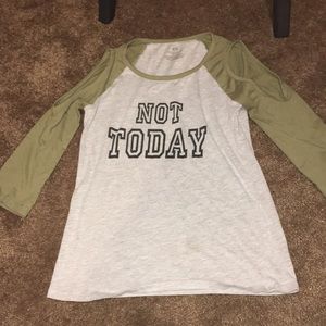 Long sleeve top that has cut-outs on the shoulder